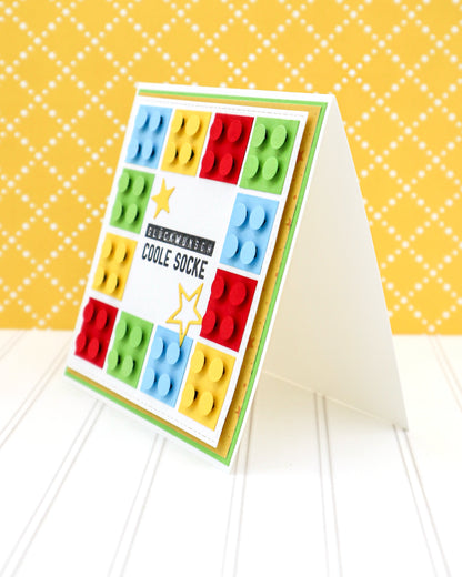 GEBURTSTAGSKARTE Bausteine