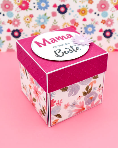 Explosionsbox mit BLUMENBOX