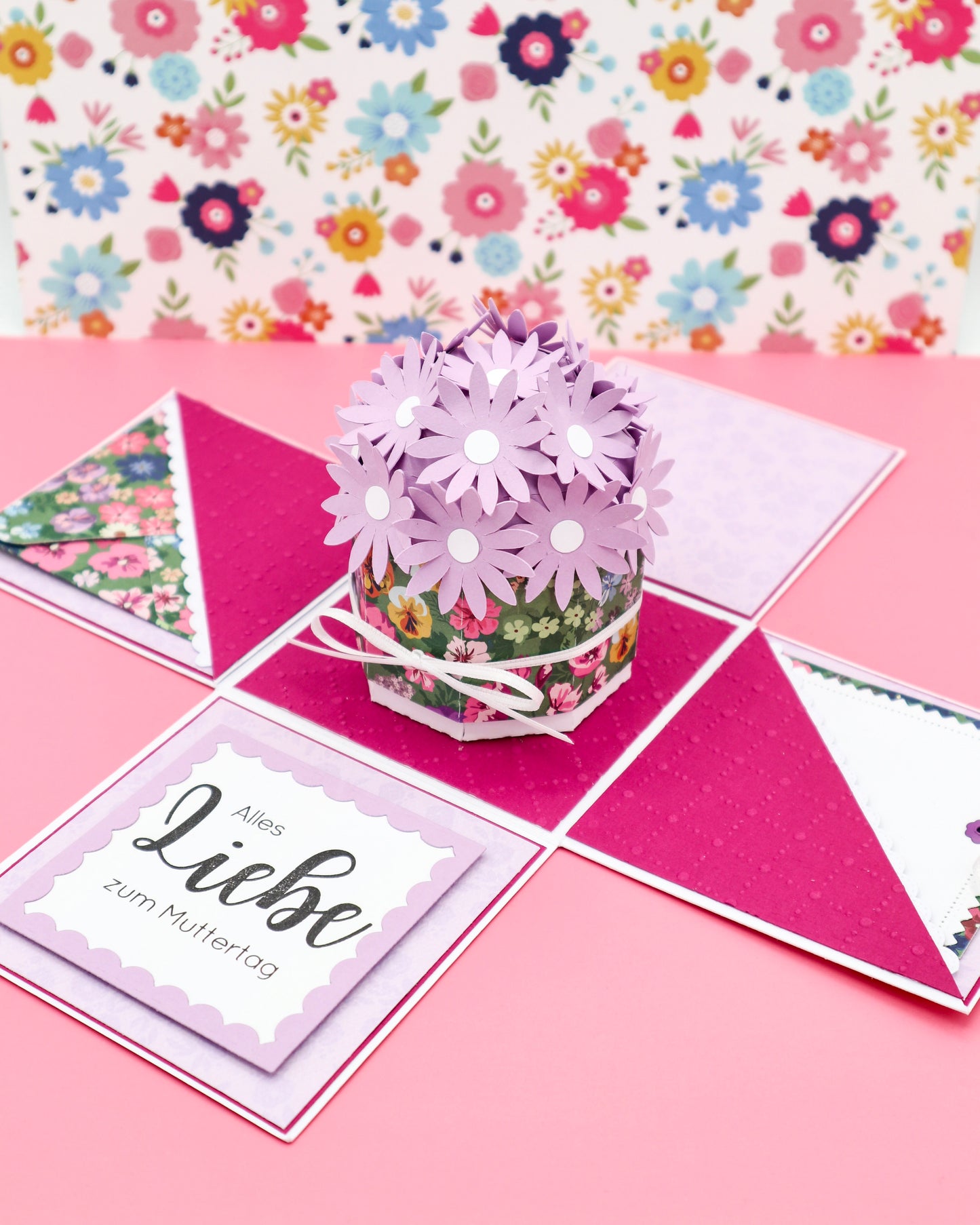 Explosionsbox mit BLUMENBOX