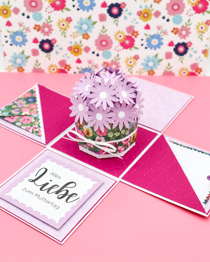 Explosionsbox mit BLUMENBOX