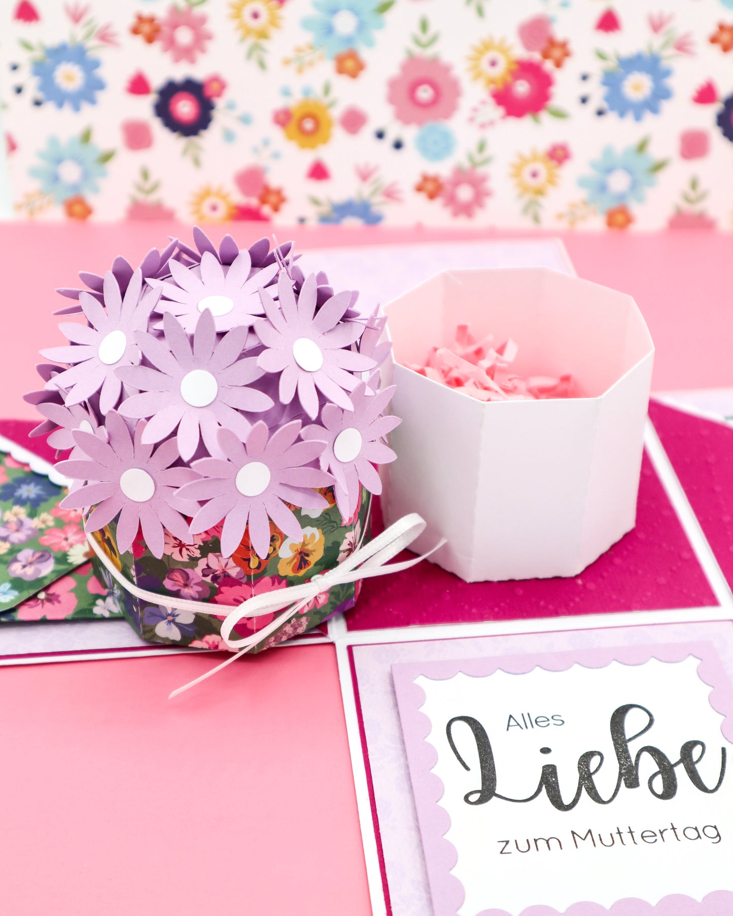 Explosionsbox mit BLUMENBOX
