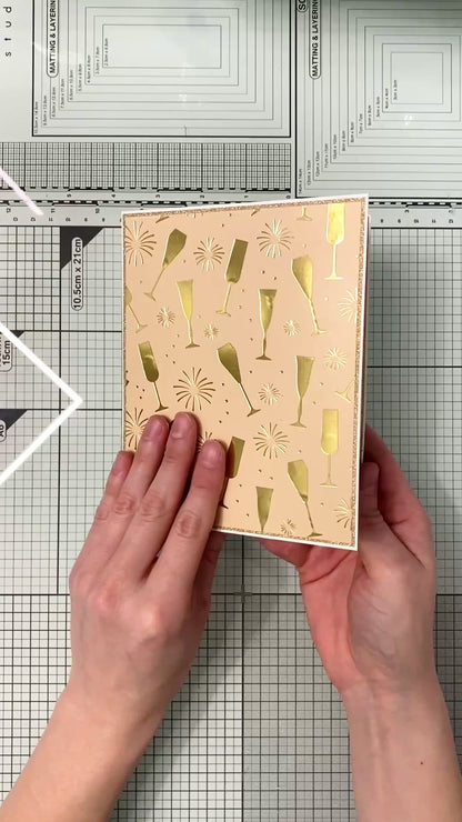 Shredder Card - measurements & scoring lines in CM (PDF-Download) ENGLISH