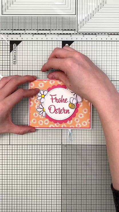 Pull Out Card - measurements & scoring lines in CM (PDF-Download) ENGLISH