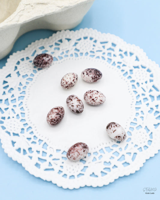 quail EGGS, Miniatur Wachteileier