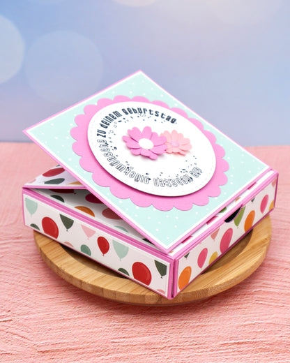 Schubladen Karte - Maße & Falzlinien in CM Angaben (PDF-Download) DEUTSCH