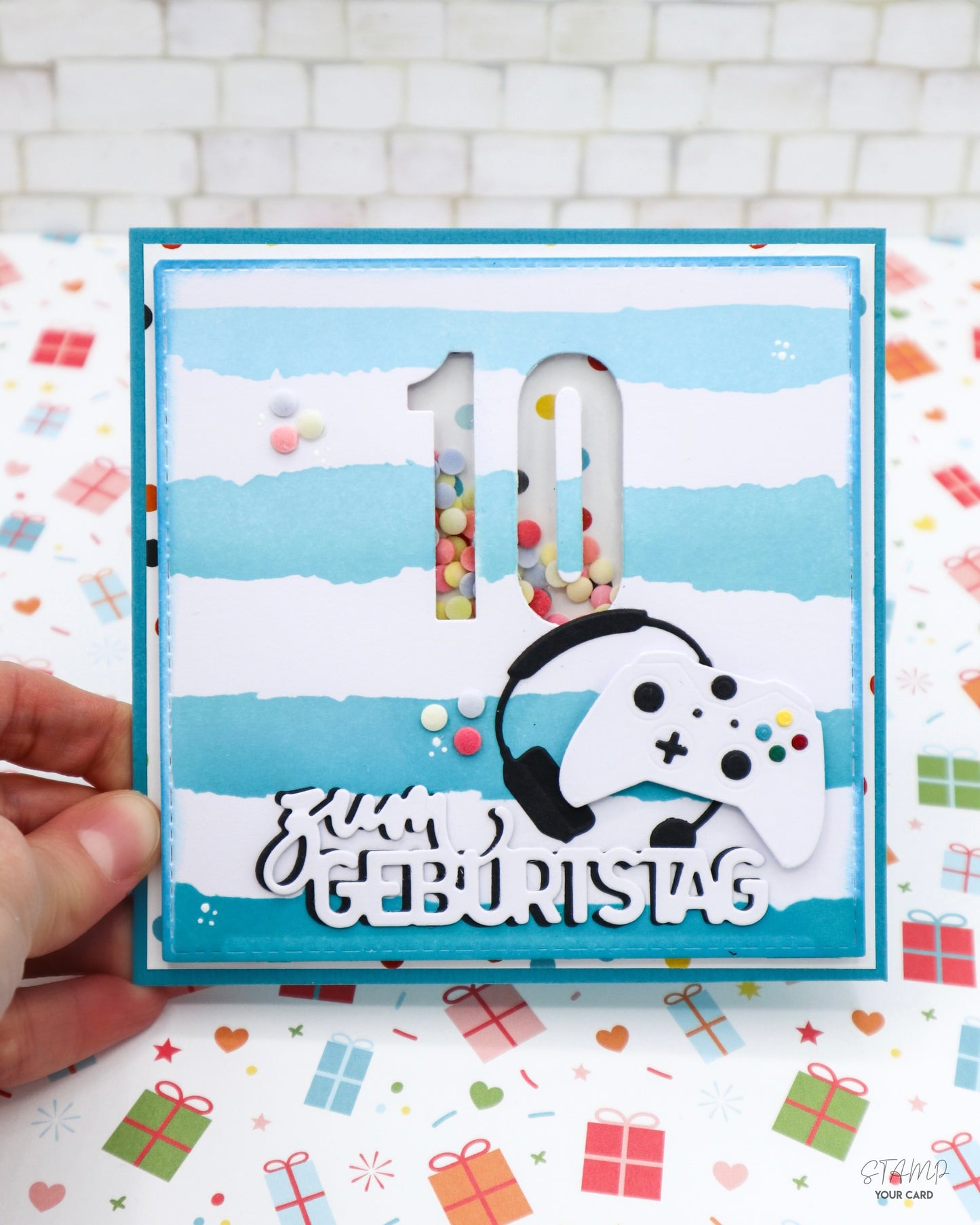 SCHÜTTELKARTE zum 10. Geburtstag