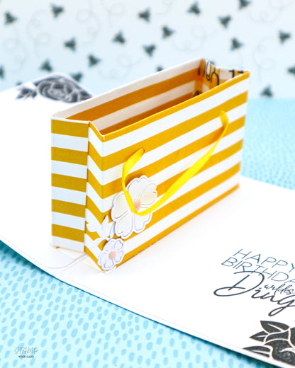 SHOPPING BAG Karte mit POP UP Effekt