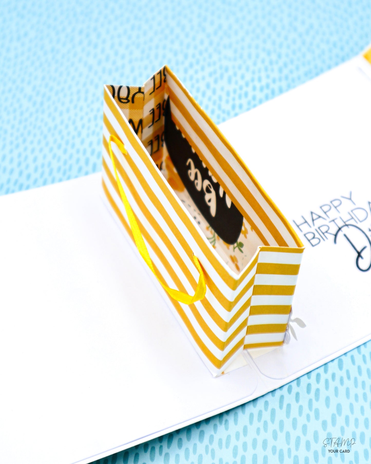 SHOPPING BAG Karte mit POP UP Effekt