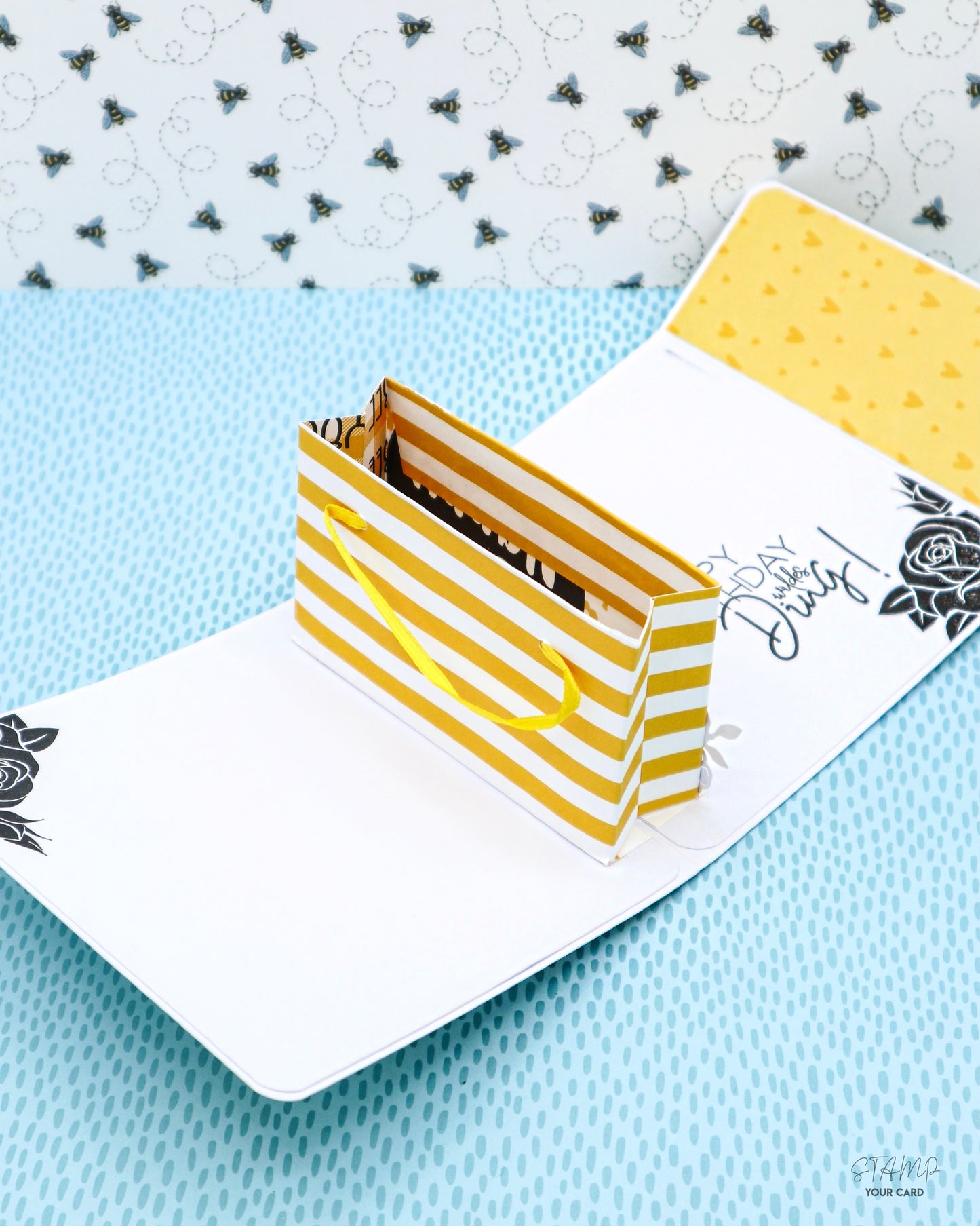 SHOPPING BAG Karte mit POP UP Effekt