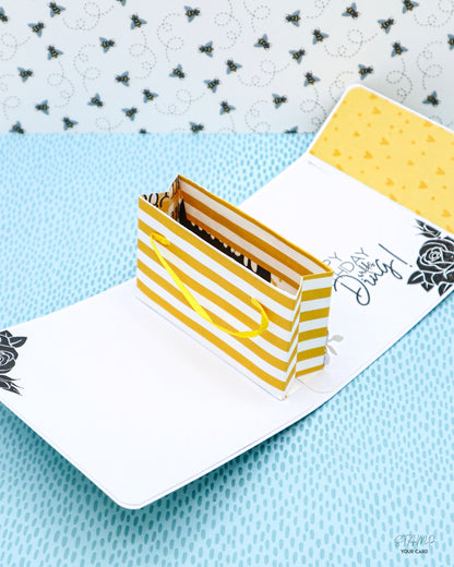 SHOPPING BAG Karte mit POP UP Effekt