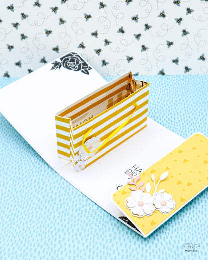 SHOPPING BAG Karte mit POP UP Effekt