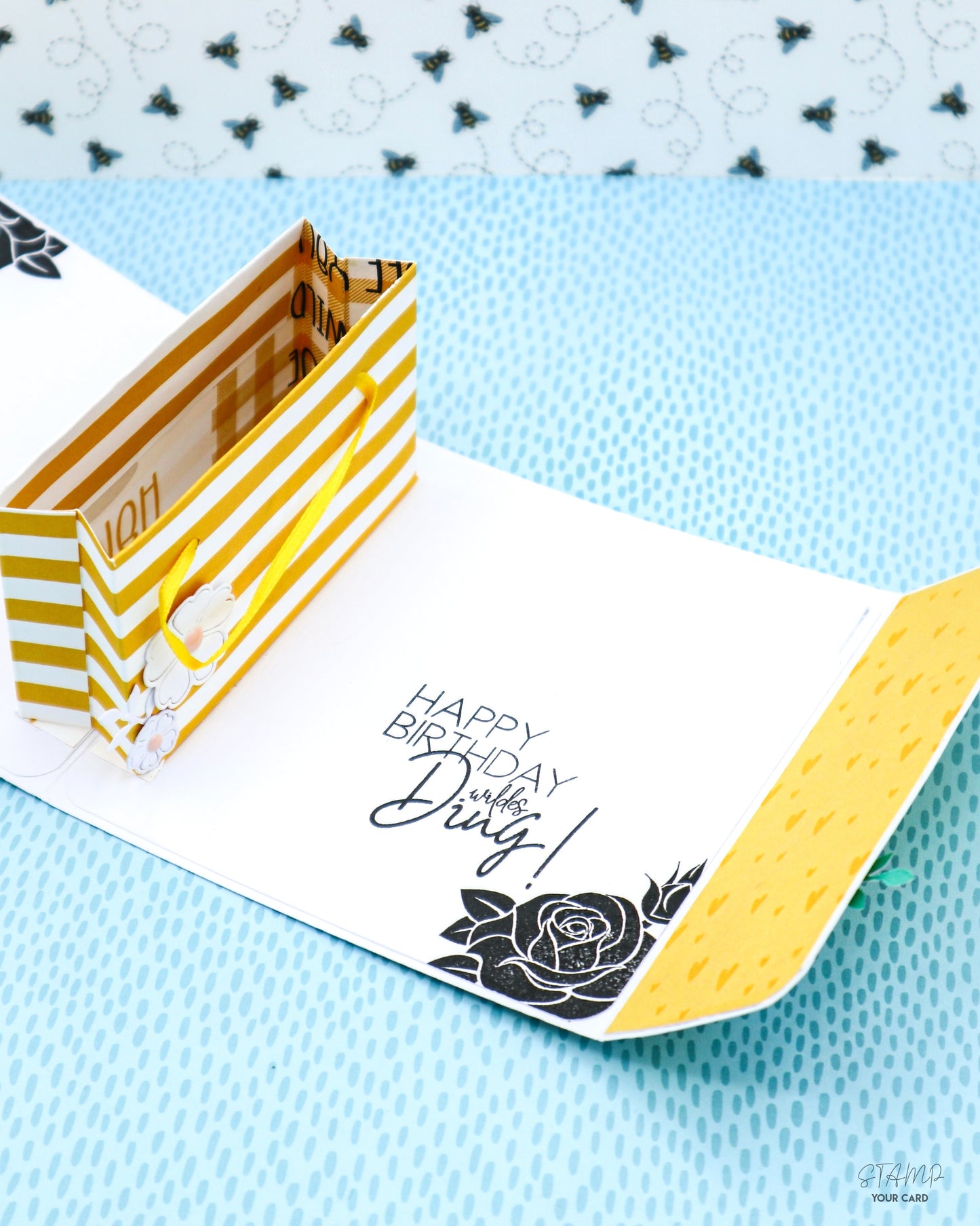 SHOPPING BAG Karte mit POP UP Effekt