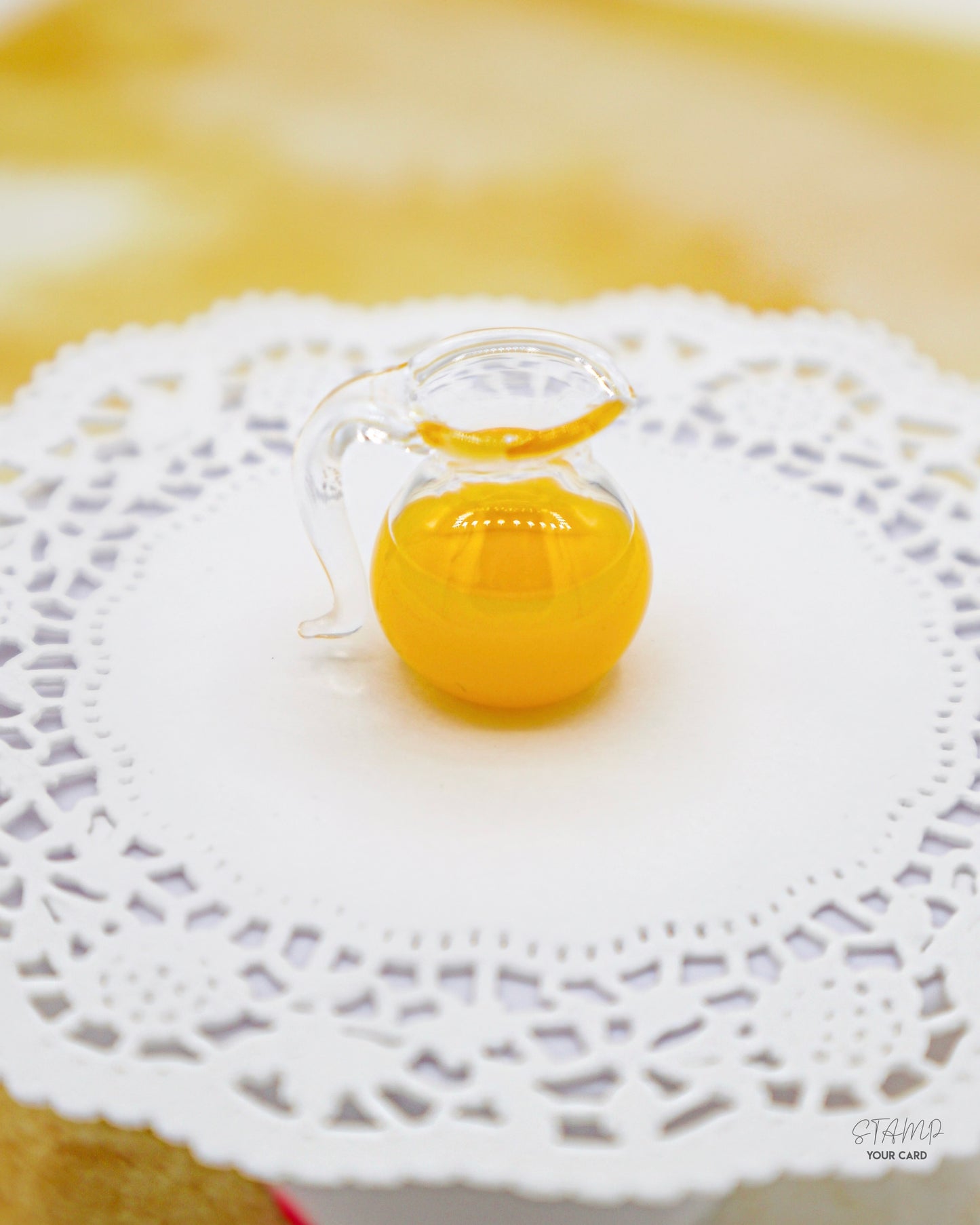 sunshine LEMONADE, Miniatur Orangenkanne mit zwei Orangengläser