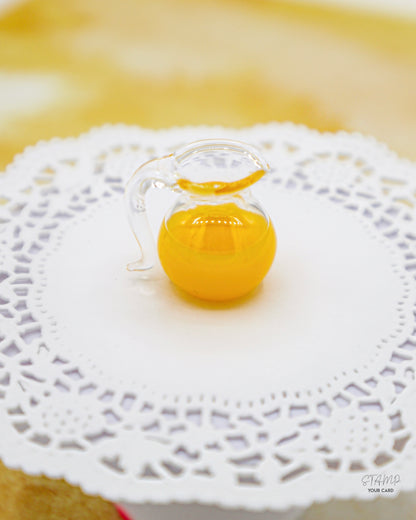 sunshine LEMONADE, Miniatur Orangenkanne mit zwei Orangengläser