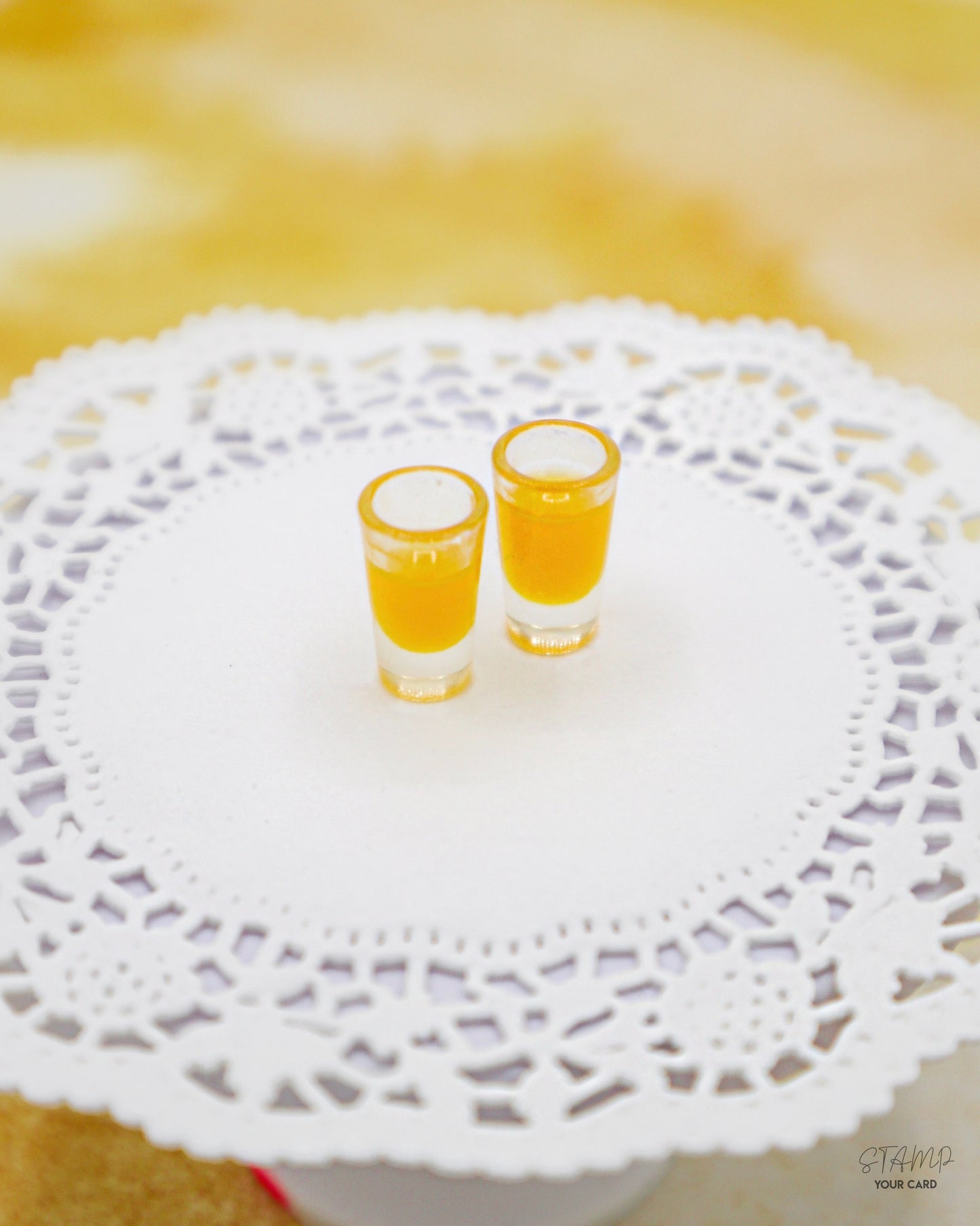 sunshine LEMONADE, Miniatur Orangenkanne mit zwei Orangengläser