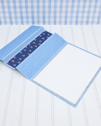 KREUZKARTE zur TAUFE blau