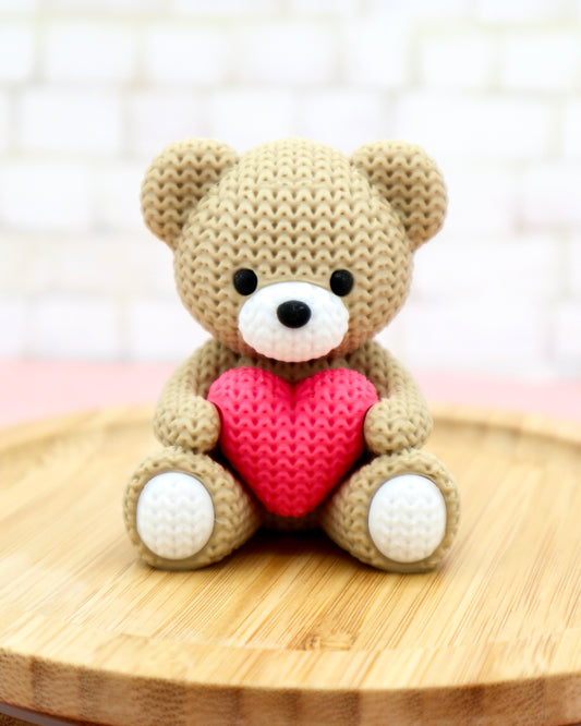 MINI Teddybär mit HERZ