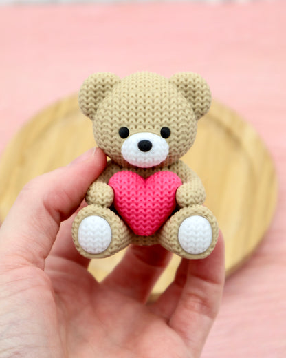 MINI Teddybär mit HERZ