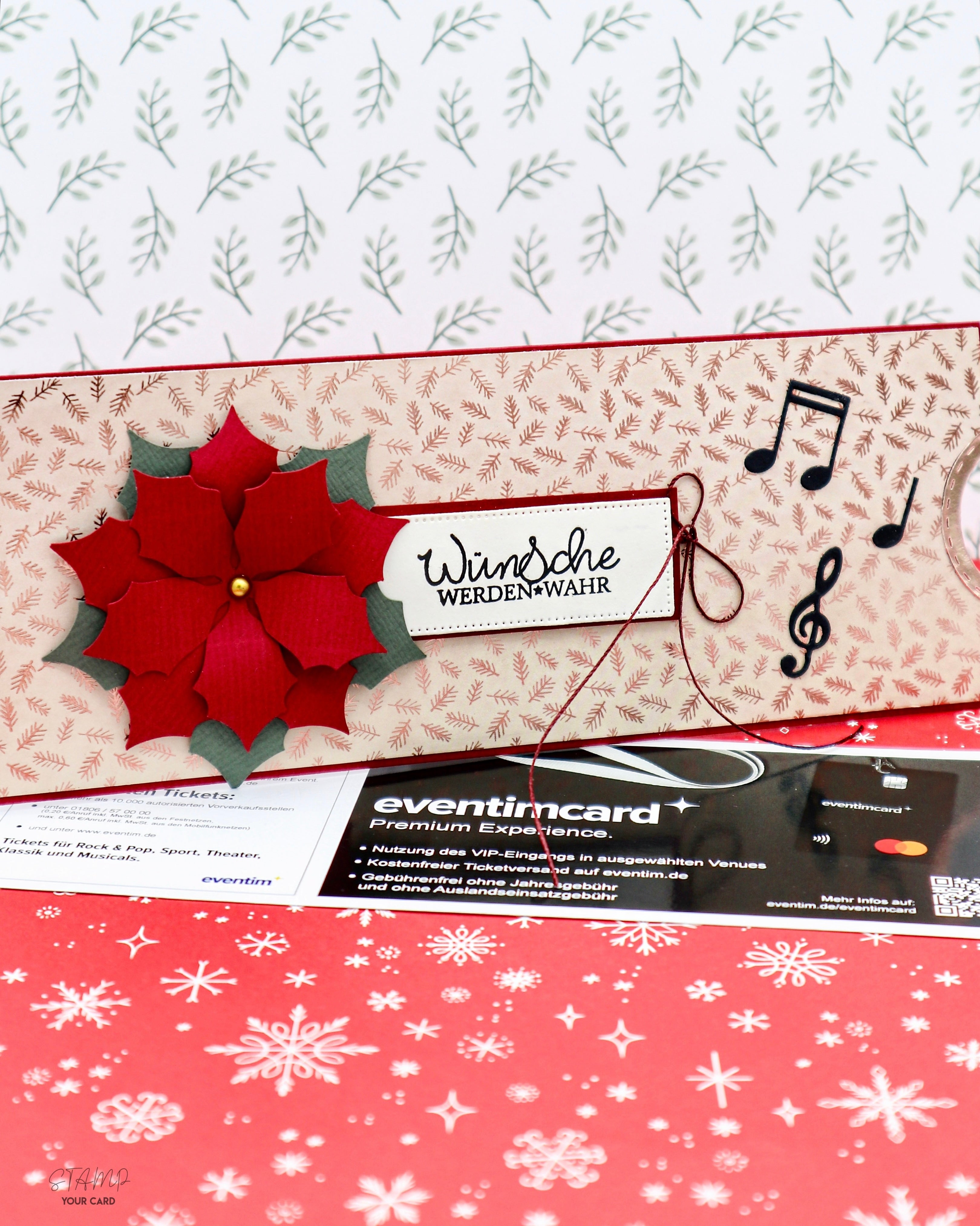 Packaging for concert tickets – stamp your card