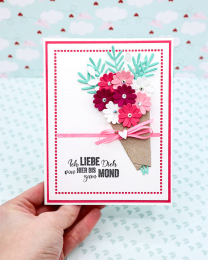 BLUMENSTRAUSS Valentinstagskarte