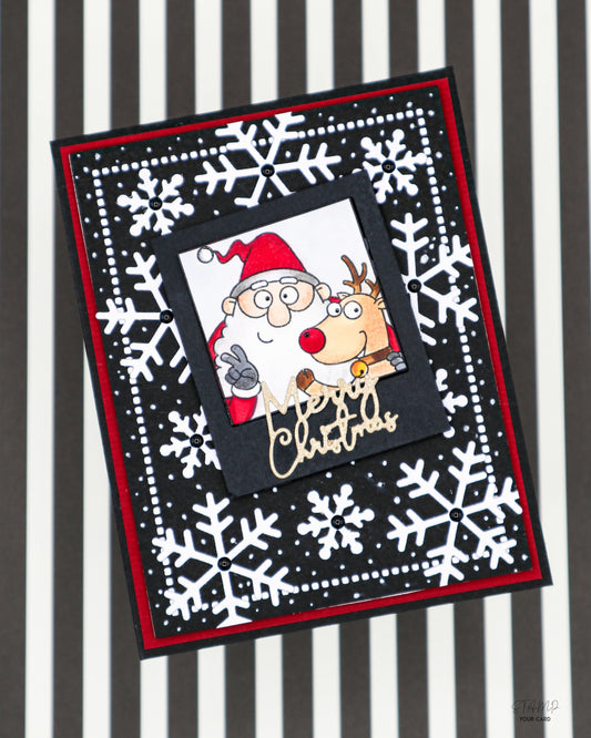 Weihnachtskarte SELFIE