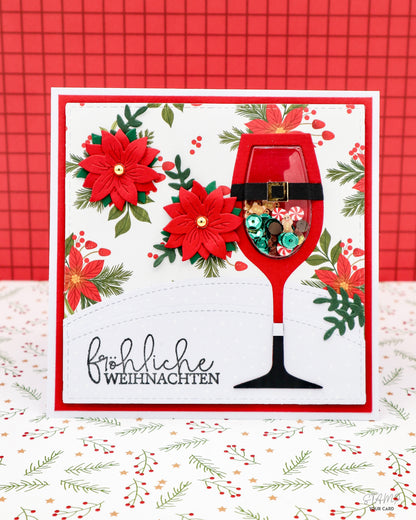 SCHÜTTELKARTE mit SEKTGLAS