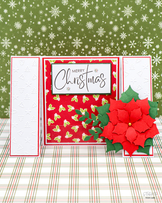 Klappkarte mit Weihnachtsstern