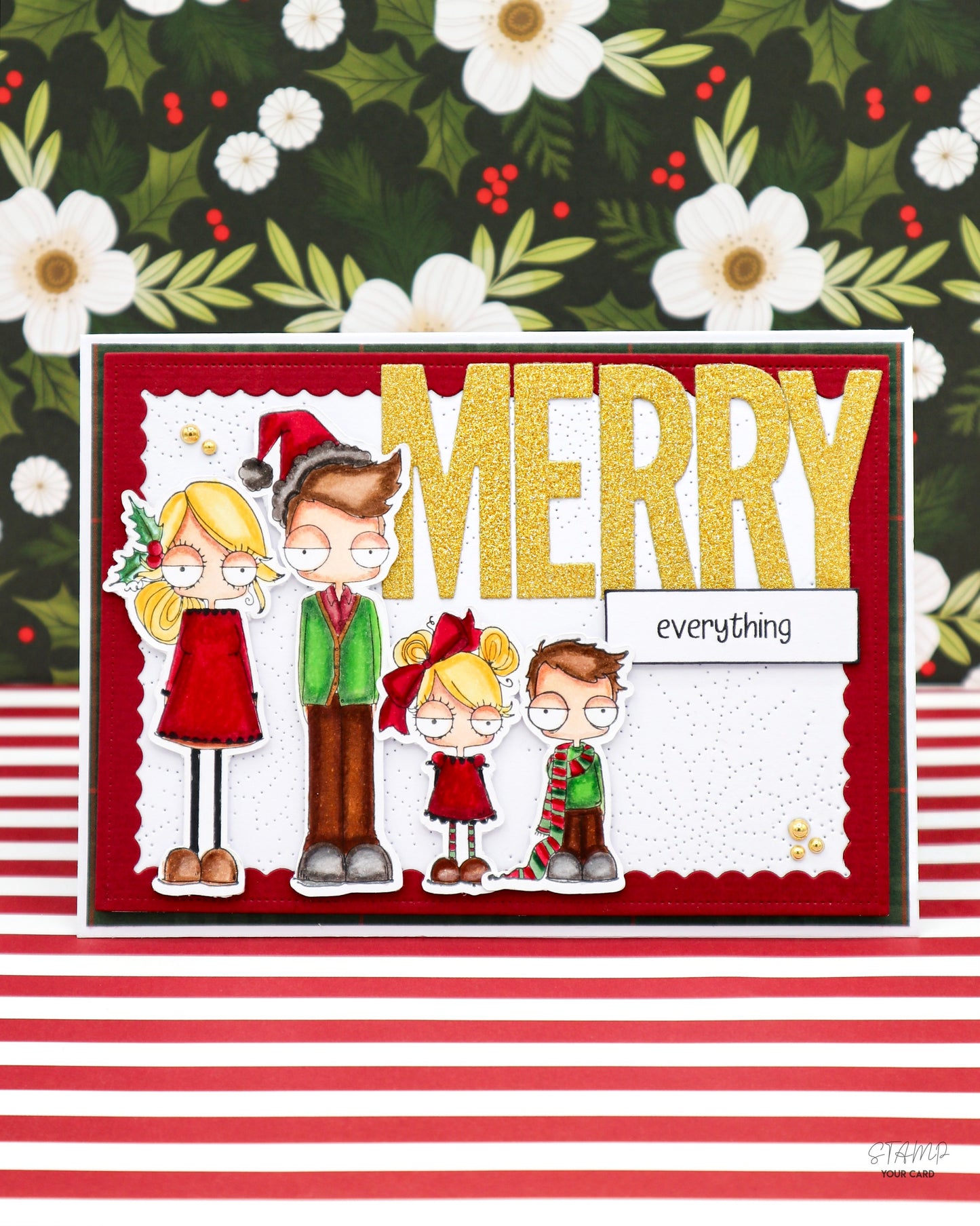 MERRY everything! Lustige Weihnachtskarte