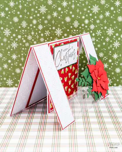 Klappkarte mit Weihnachtsstern