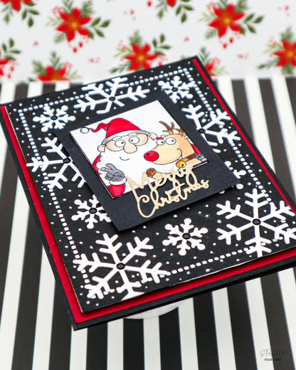 Weihnachtskarte SELFIE