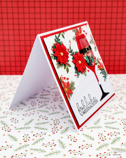 SCHÜTTELKARTE mit SEKTGLAS