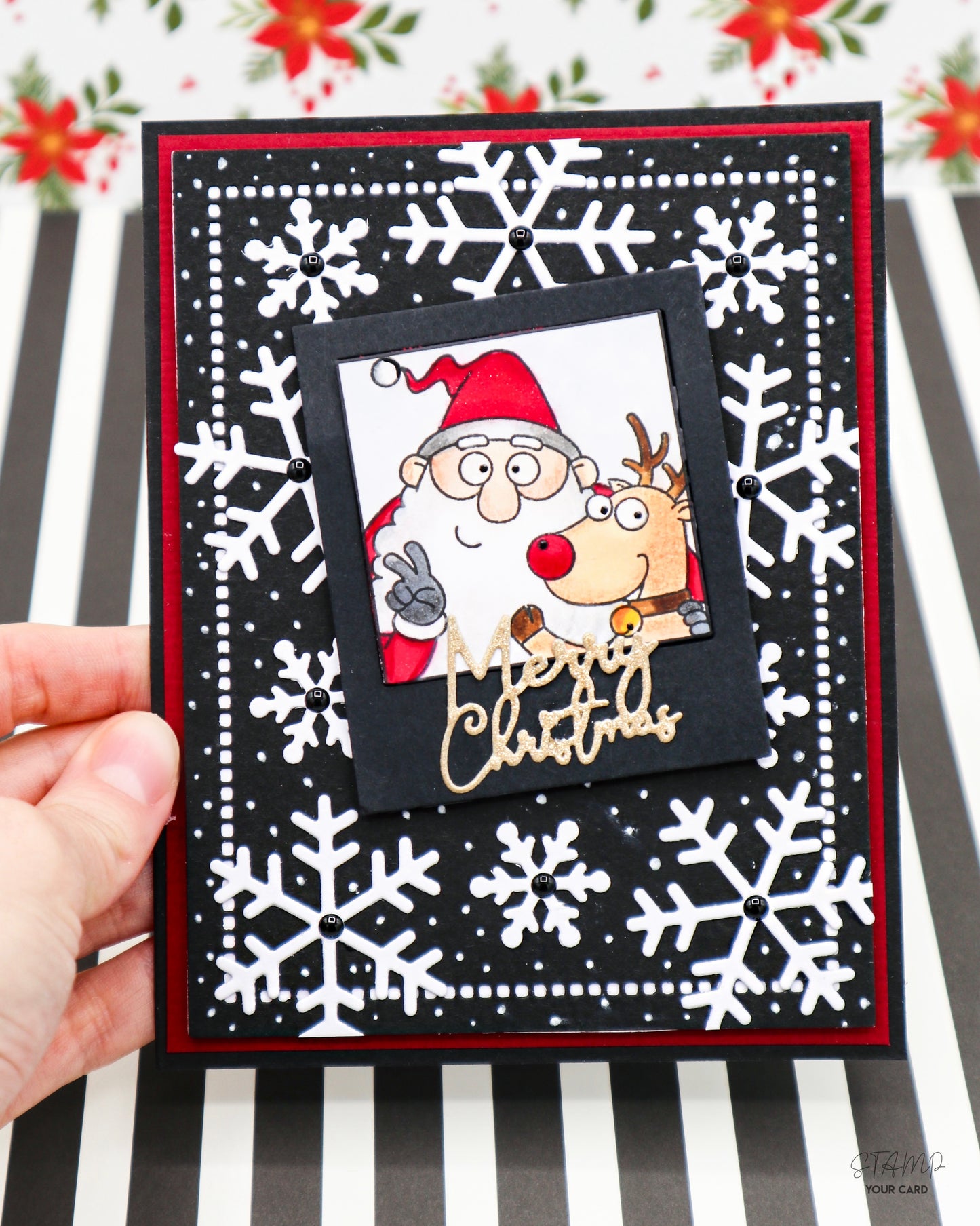 Weihnachtskarte SELFIE