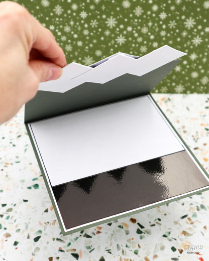 EDLE quadratische Weihnachtskarte