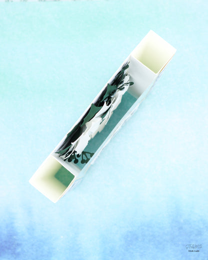 RAHMENKARTE mit Weihnachtssternen