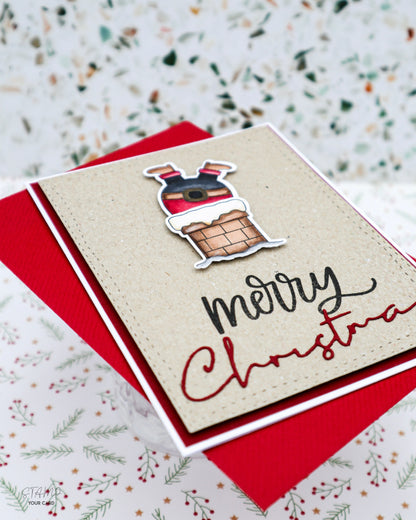 Weihnachtsmann im KAMIN