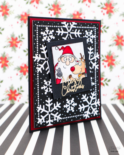 Weihnachtskarte SELFIE