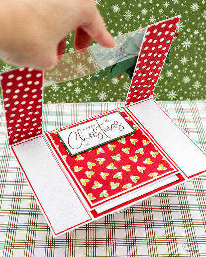 Klappkarte mit Weihnachtsstern