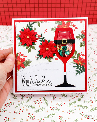 SCHÜTTELKARTE mit SEKTGLAS