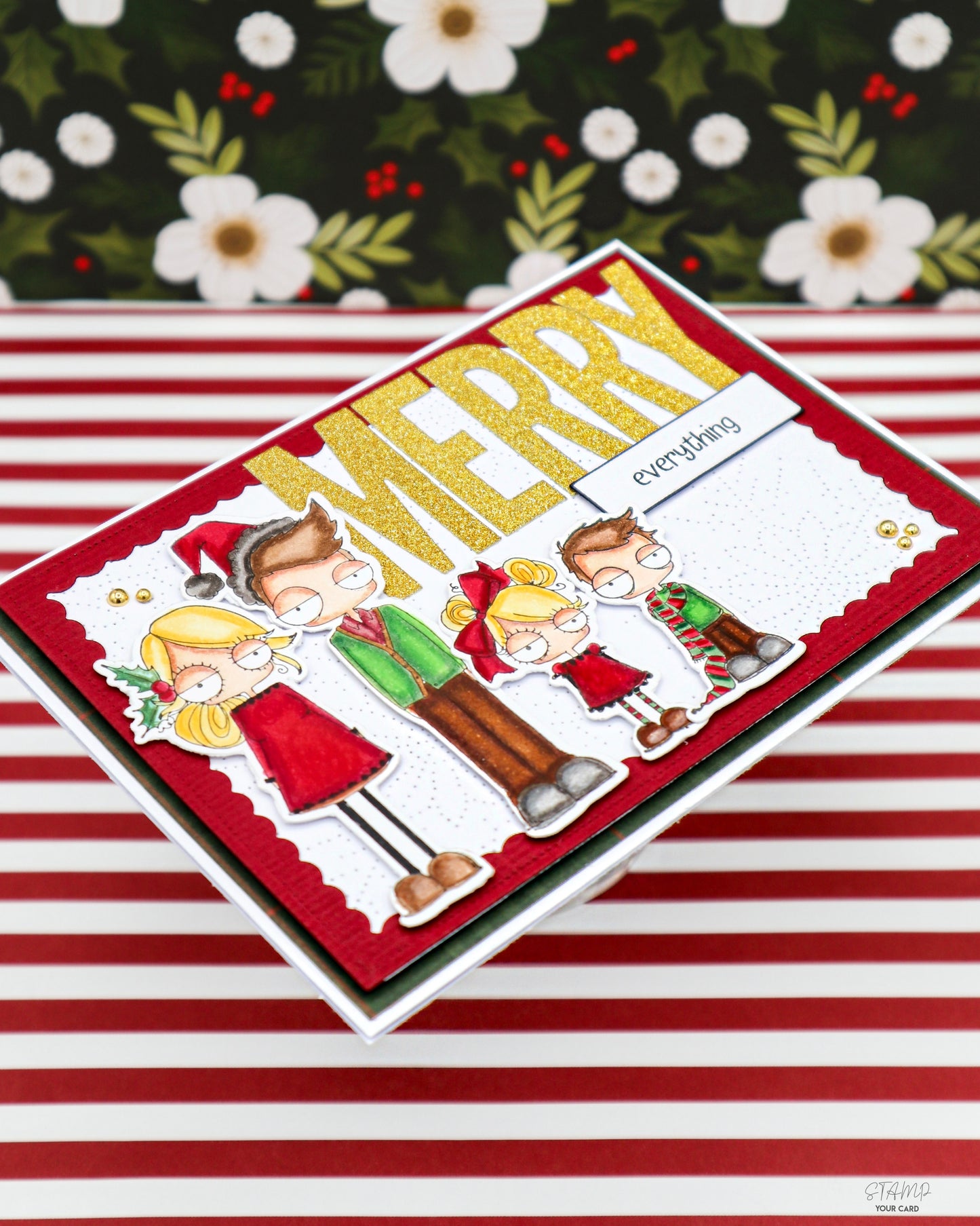 MERRY everything! Lustige Weihnachtskarte