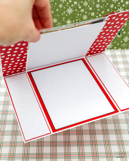 Klappkarte mit Weihnachtsstern