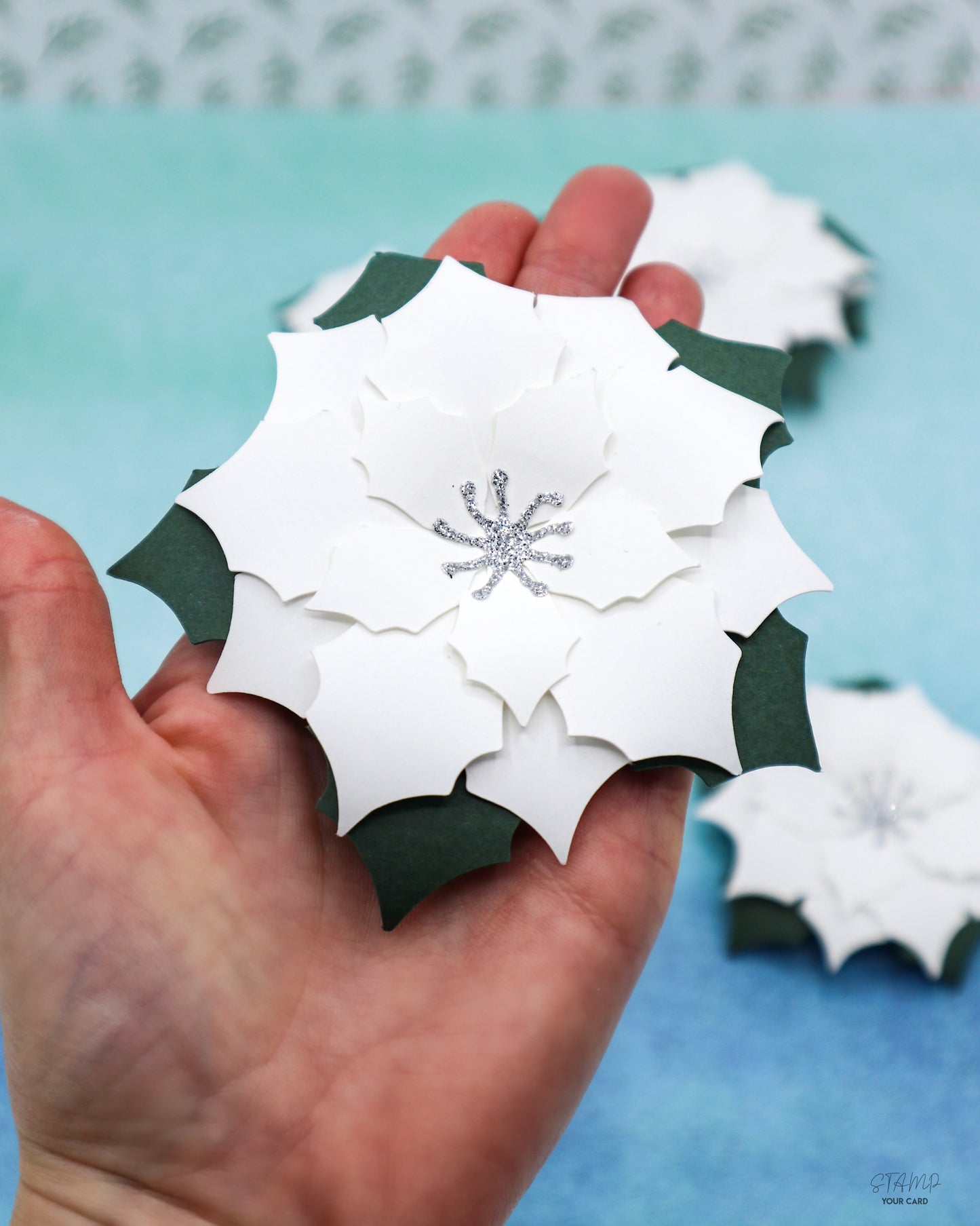 WEIHNACHTSSTERNE weiß 3er SET